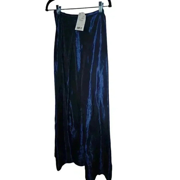 Ralph Lauren Women's Midnight Blue Satin Skirt Vintage Size 2 - New with Tags! - Picture 3 of 16